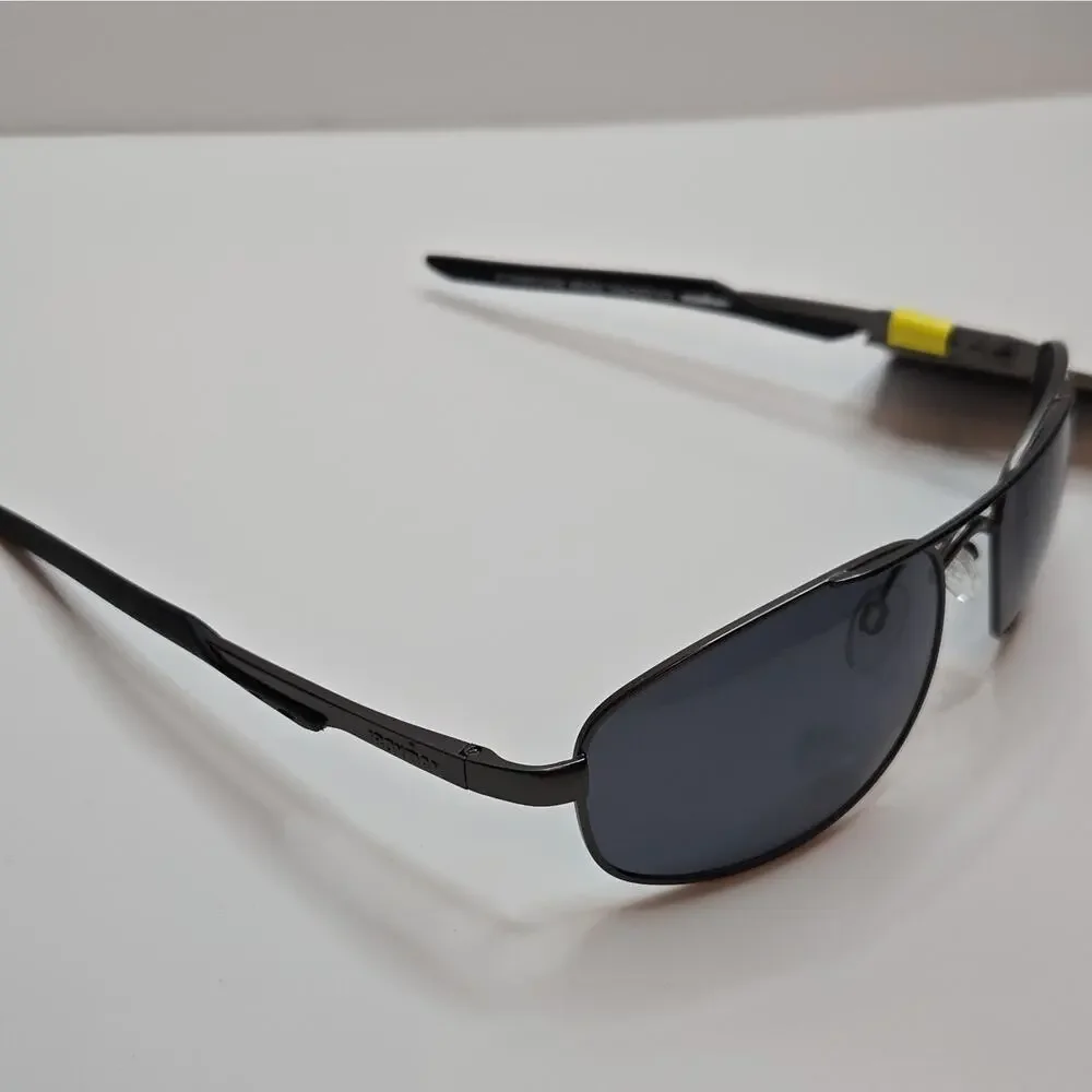 Foster Grant IRONMAN TRACKER POL Gunmetal Gray/Black POLARIZED Sunglasses 100%UV